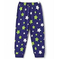 Babyhug 100% Cotton Knit Full Sleeves Co-Ords T-Shirt & Pyjama NIght Suit with Star Print - Purple