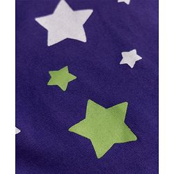 Babyhug 100% Cotton Knit Full Sleeves Co-Ords T-Shirt & Pyjama NIght Suit with Star Print - Purple