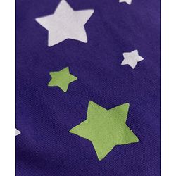 Babyhug 100% Cotton Knit Full Sleeves Co-Ords T-Shirt & Pyjama NIght Suit with Star Print - Purple
