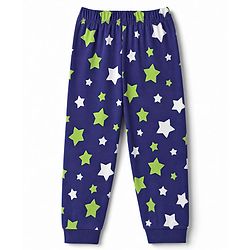 Babyhug 100% Cotton Knit Full Sleeves Co-Ords T-Shirt & Pyjama NIght Suit with Star Print - Purple