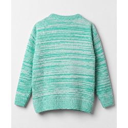 Babyhug Knit Full Sleeves Solid Sweater Set - Blue