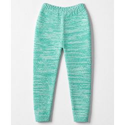 Babyhug Knit Full Sleeves Solid Sweater Set - Blue