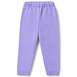 Babyhug Knit Striped Sweater Set - Lavender