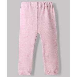 Babyhug Knit Full Sleeves Sweater Set with Stripe Design - Pink
