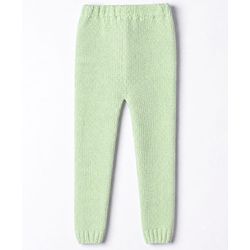 Babyhug Knit Full Sleeves Sweater Set with Cable Knit Design - Light Green