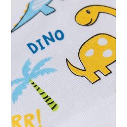 Babyhug 100% Cotton Interlock Knit Cap Mittens & Booties With Animal & Beach Theme Print Blue - Diameter 14 cm