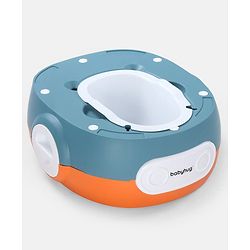 Babyhug 3-in-1 Potty Chair and Toilet Training Seat - Blue & Red| Step Stool| Toilet Seat| Removable Potty Pot| Anti-Slip Pads| Supportive Handles| Splash Guard| Suitable for 1-5 Years Boys & Girls