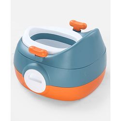 Babyhug 3-in-1 Potty Chair and Toilet Training Seat - Blue & Red| Step Stool| Toilet Seat| Removable Potty Pot| Anti-Slip Pads| Supportive Handles| Splash Guard| Suitable for 1-5 Years Boys & Girls
