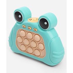 Babyhug Fast Push Pop Light-Up Game - Sea Green| Fidget Toy for Kids & Adults| 4 Modes: Pass Through, Memory, Scoring & Multiplayer| Push Buttons with Light & Music| BIS Certified| Screen-Free Play