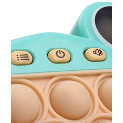 Babyhug Fast Push Pop Light-Up Game - Sea Green| Fidget Toy for Kids & Adults| 4 Modes: Pass Through, Memory, Scoring & Multiplayer| Push Buttons with Light & Music| BIS Certified| Screen-Free Play