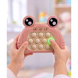 Babyhug Fast Push Pop Light-Up Game - Sea Green| Fidget Toy for Kids & Adults| 4 Modes: Pass Through, Memory, Scoring & Multiplayer| Push Buttons with Light & Music| BIS Certified| Screen-Free Play