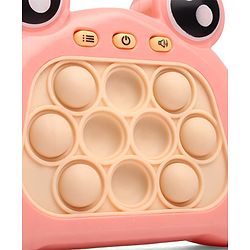 Babyhug Fast Push Pop Light-Up Game - Sea Green| Fidget Toy for Kids & Adults| 4 Modes: Pass Through, Memory, Scoring & Multiplayer| Push Buttons with Light & Music| BIS Certified| Screen-Free Play