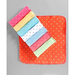 BABYHUG COTTON KNIT TERRY HAND AND FACE TOWEL PACK OF 8