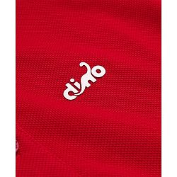 Babyhug Cotton Blend Knit Half Sleeves Polo T-Shirt with Dino Text Print - Red
