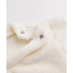 Babyhug Velour Knit Full Sleeves T-Shirt & Pajama Winter Night Suit - White & Blue