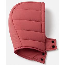 Babyhug Woven Padded Quilted Hooded Winter Jacket with Full Sleeves and Stars Print - Dark Pink