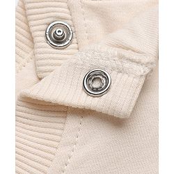 Babyhug Terry Knit Full Sleeves Top & Leggings Set With Heart Print - White & Brown