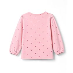 Babyhug 100% Cotton Knit Full Sleeves T-Shirts with Floral Print and Bee Embroidery Pack of 3 in Light Pink, White & Dark Pink