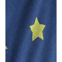 Babyhug 100% Cotton Interlock Knit Full Sleeves Co-Ords T-Shirt & Pyjama Night Suit with Star Print - Navy Blue