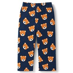 Babyhug 100% Cotton Knit Full Sleeves Co-Ords T-Shirt & Pyjama Night Suit with bear Print - Navy Blue