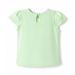 Babyhug 100% Cotton Knit Half Sleeves T-Shirt with Ocean Parade Text Print - Light Green