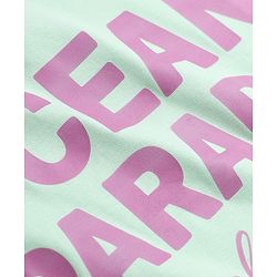 Babyhug 100% Cotton Knit Half Sleeves T-Shirt with Ocean Parade Text Print - Light Green