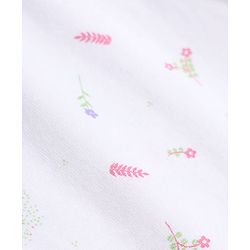 Babyhug Cotton Elastane Knit Full Length Lycra Leggings with Floral Polka Dots Print Pack of 3 - Pink White Lavender