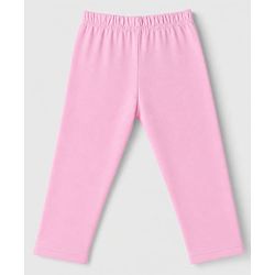 Babyhug Cotton Elastane Knit Solid Full Length Leggings With Floral & Polka Dot Print Pack of 3 - Pink