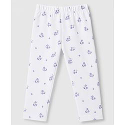 Babyhug Cotton Elastane Knit Solid Full Length Leggings With Floral & Polka Dot Print Pack of 3 - Pink