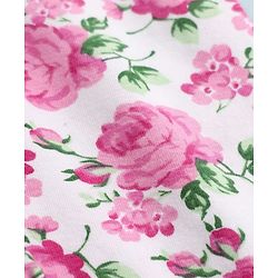 Babyhug Cotton Lycra Full Length Leggings With Polka Dot & Floral Print Pack of 3 - Pink