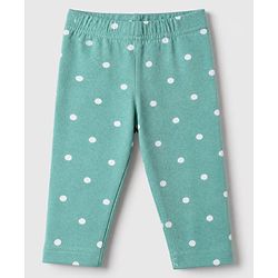Babyhug Cotton Lycra Full Length Leggings With Polka Dot & Floral Print Pack of 3 - Pink