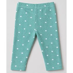 Babyhug Cotton Lycra Full Length Leggings With Polka Dot & Floral Print Pack of 3 - Pink