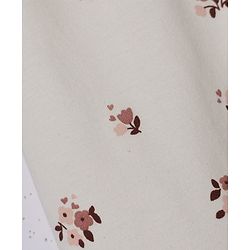 Babyhug Cotton Knit Slim Fit Full Length Leggings with Floral Print Pack of 3 in Maroon White