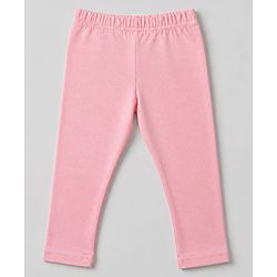 Babyhug Cotton Elastane Knit Full Length Leggings With Floral Print Pack of 3 - Purple Pink White