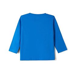 Babyhug 100% Cotton Knit Full Sleeves T-Shirt & Pyjama Night Suit with Astronaut Print - Blue
