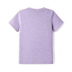 Babyhug Single Jersey Knit Half Sleeves T-Shirt & Shorts Set Animal Print - Lavender & Yellow