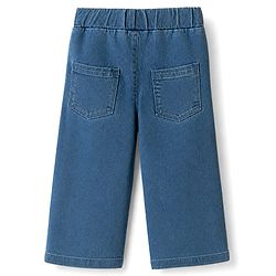 Babyhug Denim Full Length Jeggings with Stretch - Blue