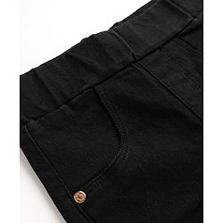 Babyhug Denim Full Length Jeggings with Stretch - Blue