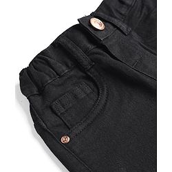 Babyhug Cotton Mix Denim Full Length Washed Jeans With Stretch -Dark Blue