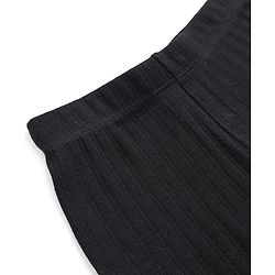 Babyhug Cotton Elastane Knit Solid Full Length Leggings -Black