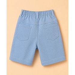 Babyhug Cotton Woven Half Sleeves Shirt and Shorts Set with Floral Print in Light Blue