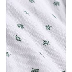 Babyhug Cotton Woven Half Sleeves Shirt and Shorts Set With Leaf Print - White