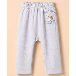 Babyhug Cotton Knit Full Length Diaper Leggings With Animal Print Pack of 3 - Blue Grey White