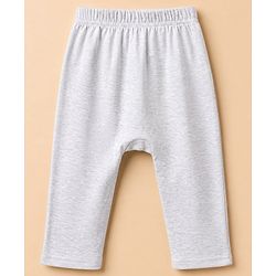 Babyhug Cotton Knit Full Length Diaper Leggings With Animal Print Pack of 3 - Blue Grey White