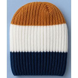 Babyhug Knit Sweater Set with Full Sleeves and Stripes Design in Royal Blue