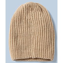 Babyhug Cable Knit Full Sleeves Sweater Set With Beanie Cap - Beige