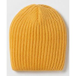 Babyhug Knit Front Open Sweater and Pant with Hat in Yellow