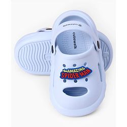 Cute Walk by Babyhug Marvel Clogs with Spider-Man Applique - Blue