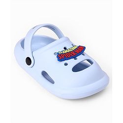 Cute Walk by Babyhug Marvel Clogs with Spider-Man Applique - Blue