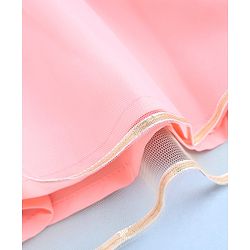 Babyhug Net Woven Sleeveless Sequinned Choli & Lehenga with Dupatta - White